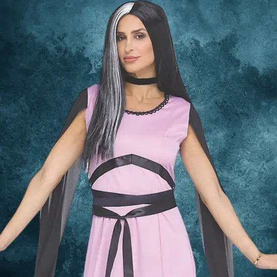 Womens Pink & Black Monster Mom Halloween Costume with Long Dress {3}