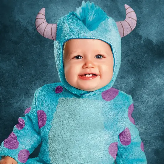 Baby Monsters University Sulley Costume with Jumpsuit Headpiece Booties {6}