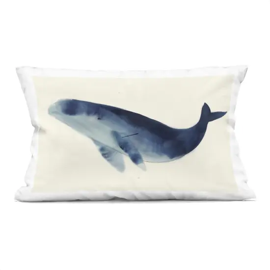 Stupell Industries Gentle Giant Whale Indoor Pillow, 14 x 7 x 20 {1}