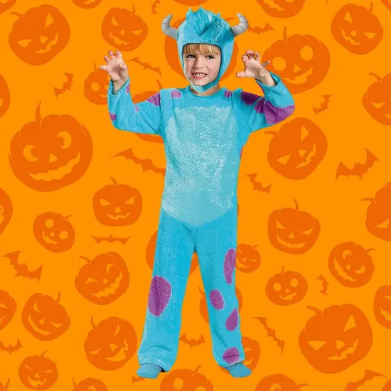 Toddler Boys Sulley Costume from Monsters University with Tail and Headpiece {1}