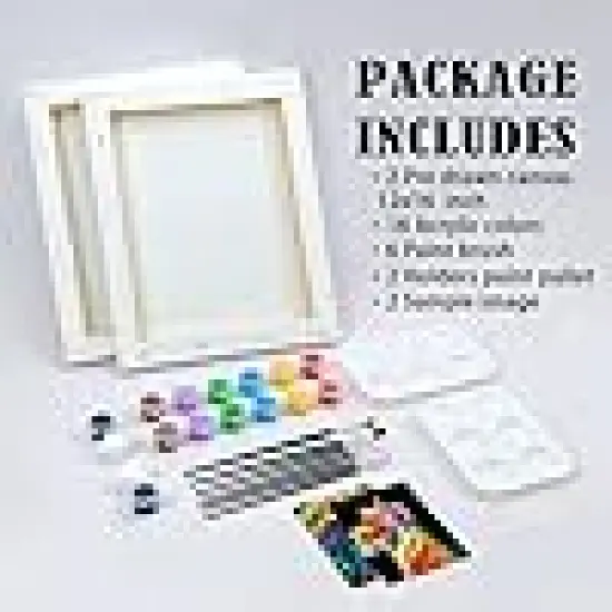 Paint Pre Drawn Canvas for Adults {5}