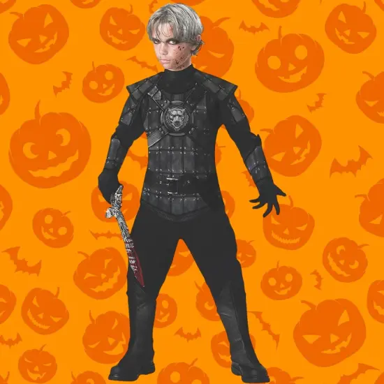 Monster Hunter Youth Eye Catching Costume Shirt with Accessories {2}