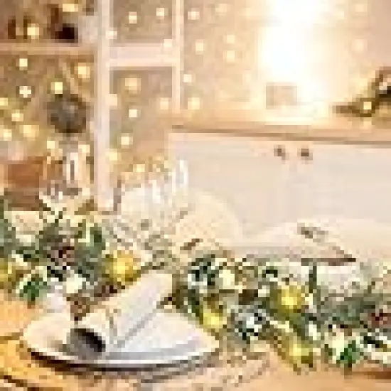 Holly Berry Garland Battery Operated {4}