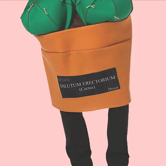 Funny Happy Cactus Adult Costume Tunic for Halloween Parties and Events {6}