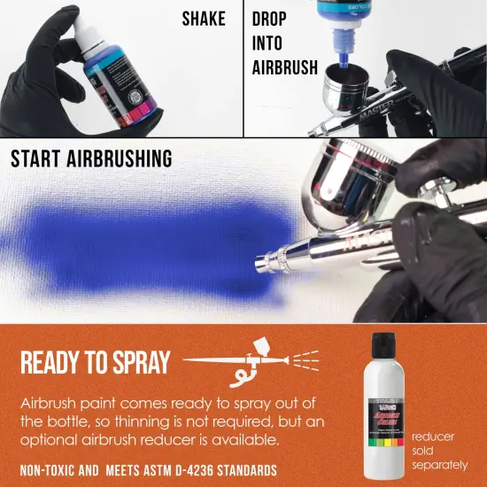 Orange Pearl, Pearlized Special Effects Acrylic Airbrush Paint, 1 oz. {3}