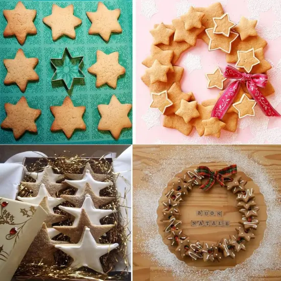 5 Pack Stars Cookie Cutter Set Stainless Steel Baking Tools Heart {2}