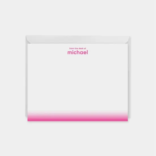 Neon Ombre Edge Note Cards IX {1}