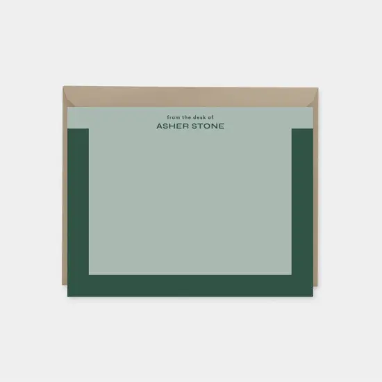 Color Block Bracket Note Cards II {1}