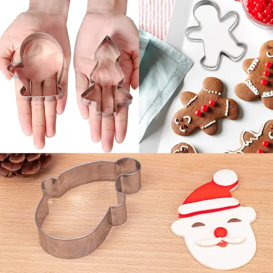 20 Pieces Christmas Cookie Cutters &ndash; Glove Gingerbread Angel Candy Cane & More {5}