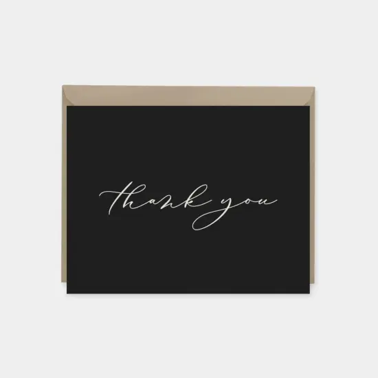 Elegant Script Note Cards {4}