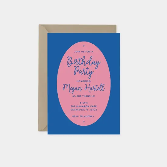 Bright Stripes Party Invitation XII {1}