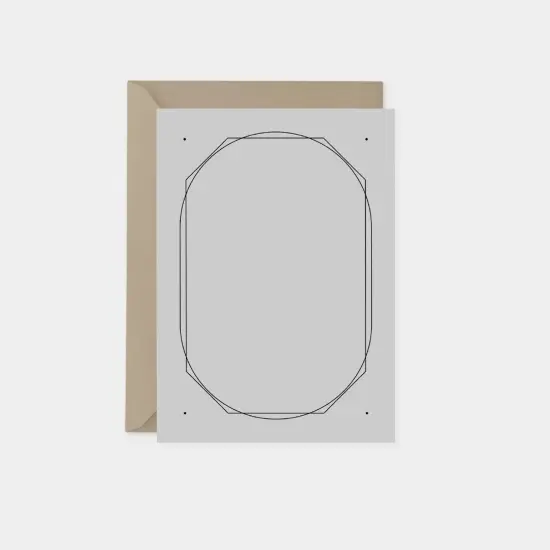 Geowire Dot Frame Vertical Note Cards {1}