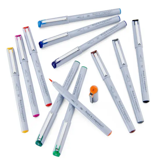 MARK-2301 | 12pc Graphic Microbrush Artist Markers {5}