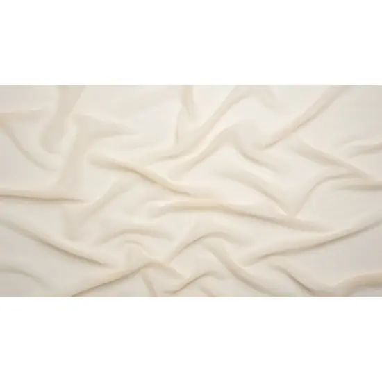 1 Yard Nude Crinkled Silk Chiffon Fabric Lightweight Sheer Material for Dresses Scarves, 43 Inches Wide {3}