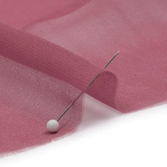 1 Yard Crushed Berry Silk Chiffon Fabric Premium Sheer Lightweight Material, 44 Inches Wide {2}