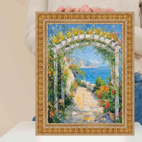 Gladiator Gold Ribbed Picture Frame 18x18 frame {7}