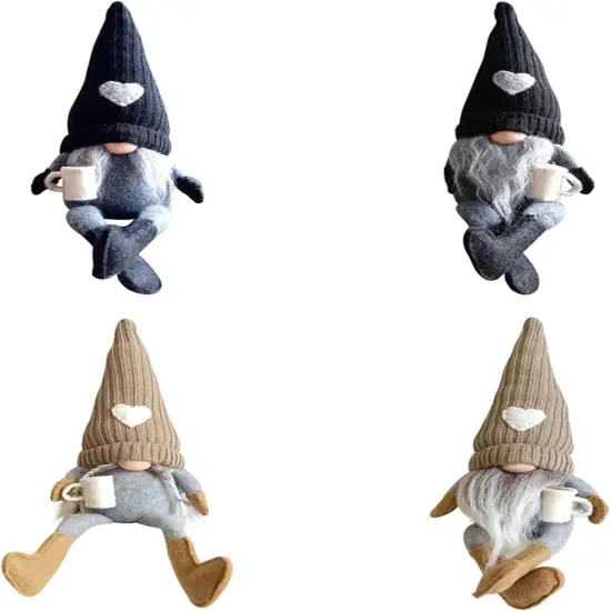 2Pcs Coffee Gnomes Plush Doll Coffee Bar Decoration - Coffee {4}