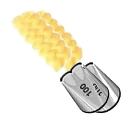 Magic Line Ruffle Decorating Tip Aluminum Korea Made {2}