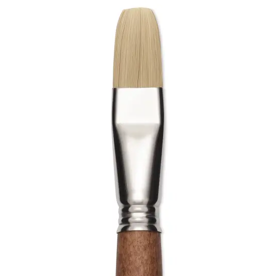 Escoda Futura Synthetic Bristle Brush - Series 5424, Flat, Size 18, Long Handle {1}