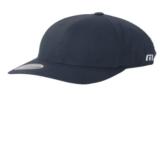 TravisMathew FOMO Solid Cap Structured Mid Profile Flexfit 63/33/4 cotton/polyester/polyurethane Blend Quiet Shade Grey Hth {4}