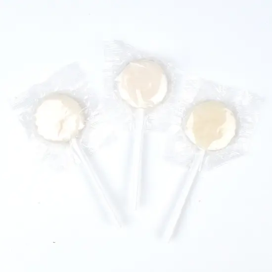 Just Candy White Flat Lollipops {3}