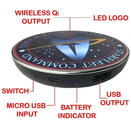 Star Trek Starfleet Command Qi Wireless Charger {4}
