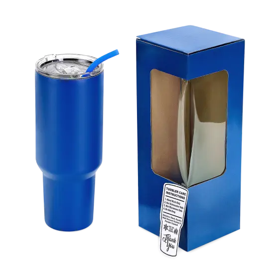 Makerflo 40 oz Powder Coated Tumbler with Sliding Splash & Leak Proof Lid and Handle Sold Separately, Ideal for Craft and Personalization (Laser Engraving, UV DTF, Epoxy, and Vinyl) {4}