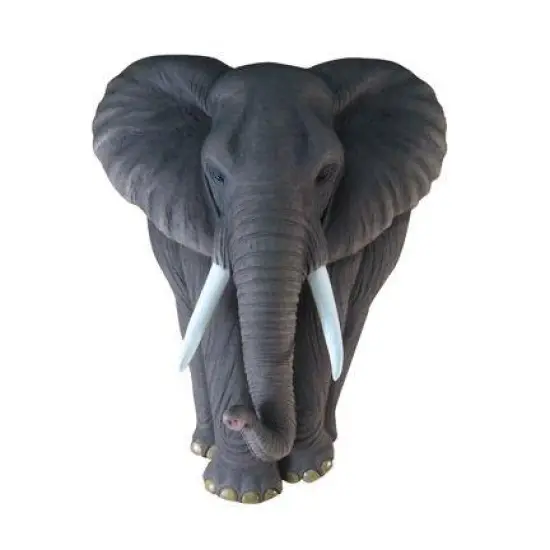 Elephant Behemoth Wall Decor Statue {1}