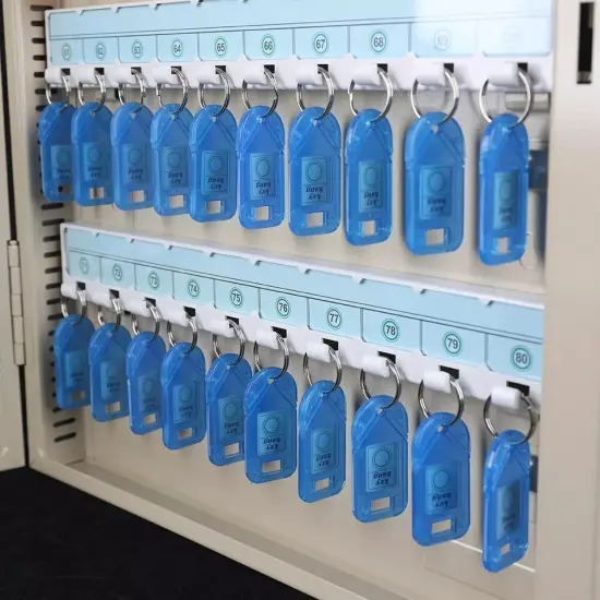 Wall Mount 80 Keys Storage Cabinet Lock Box Organizer Rack Car Dealership Holder {2}