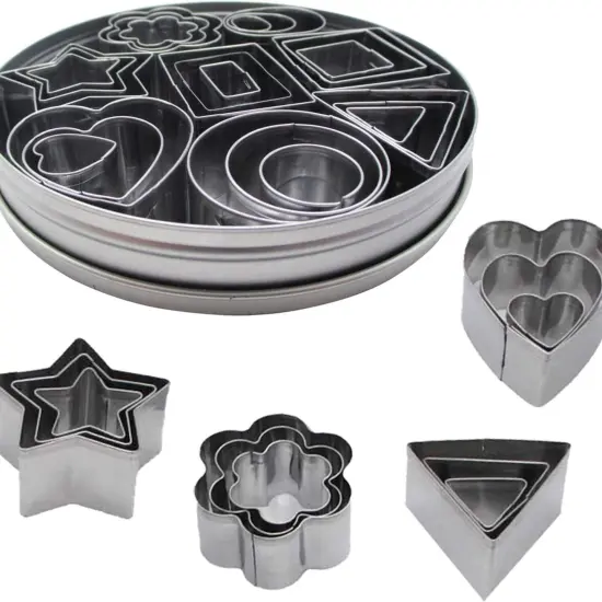 Cookie Cutter Set with Storage Box 24 Shapes for Baking & Crafts {3}