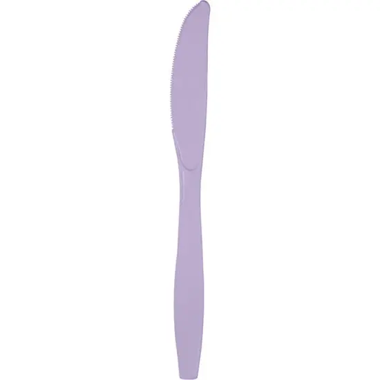 288 pc Bulk Luscious Lavender Plastic Knives {1}