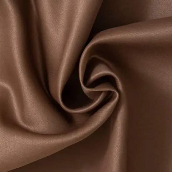 Mocha Sateen - Brown PlainSolid Upholstery Fabric 109 Inches" {2}