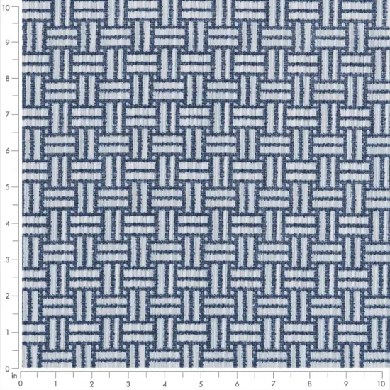 Chambray - Blue Abstract & Geometric,Small Scale Upholstery Fabric 54 Inches" {2}