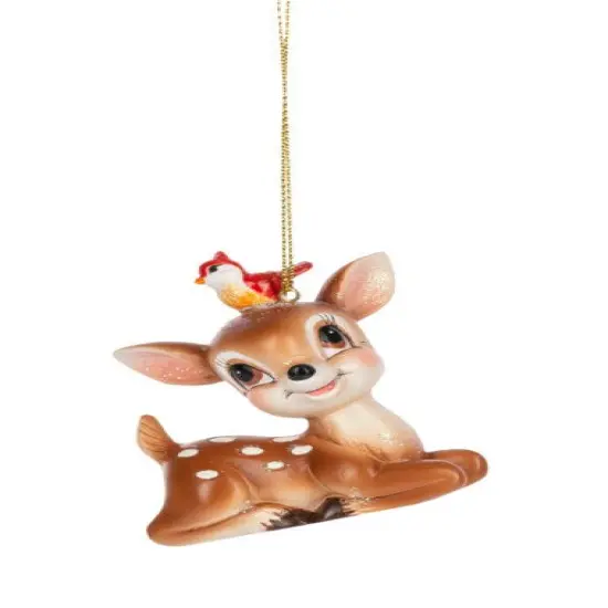 Vintage Woodland Fawn Ornament - {1}