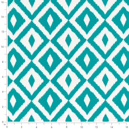 Teal - Aqua & Teal Abstract & Geometric,Diamonds Upholstery Fabric 54 Inches" {4}