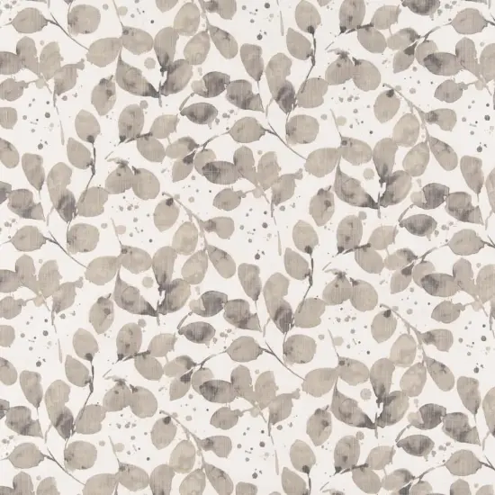 Upholstery Fabric - Grey & Silver Leaves Upholstery Fabric 54 Inches" {1}
