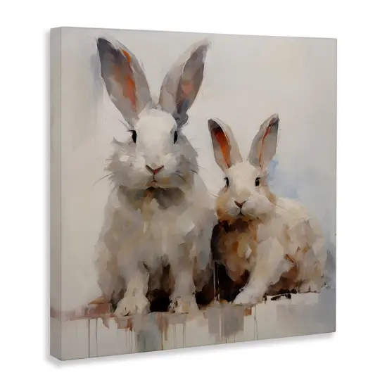 Stupell Industries Fluffy Spring Rabbits Canvas Wall Art Design by Arlington Prints {3}