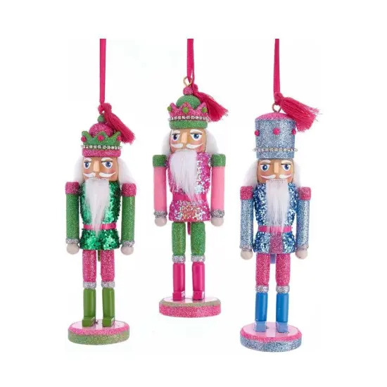 6" Preppy Nutcracker Ornaments Pink {2}