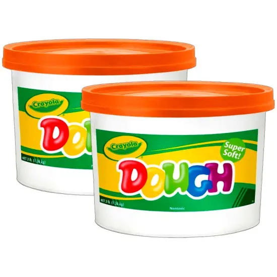 Dough, 3lb Resealable Bucket, Orange, Pack of 2 {1}