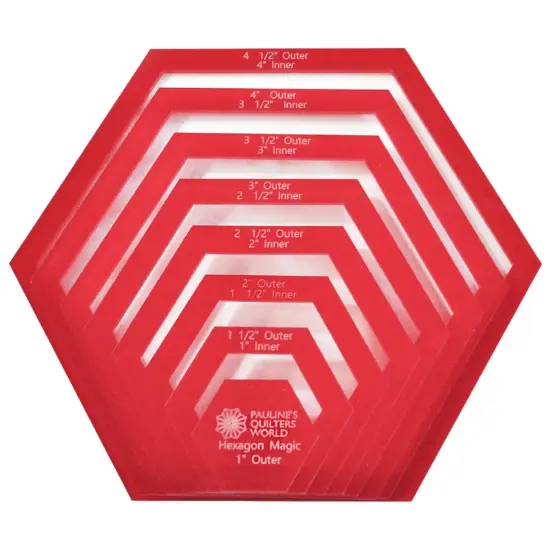 Hexagon Templates 1"-4" {1}