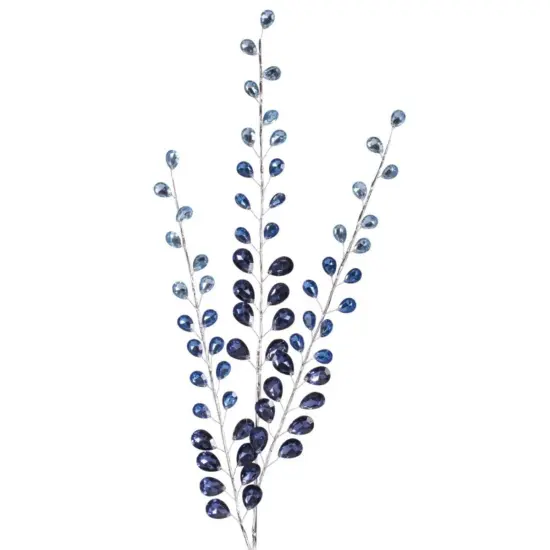 32.5" Jewel Bead Spray: Navy Blue {2}