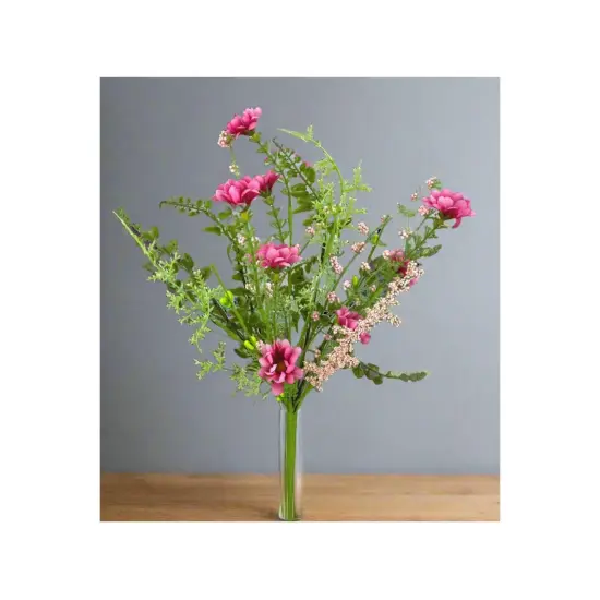 18" Wild Flower Filler Pick: Pink {5}