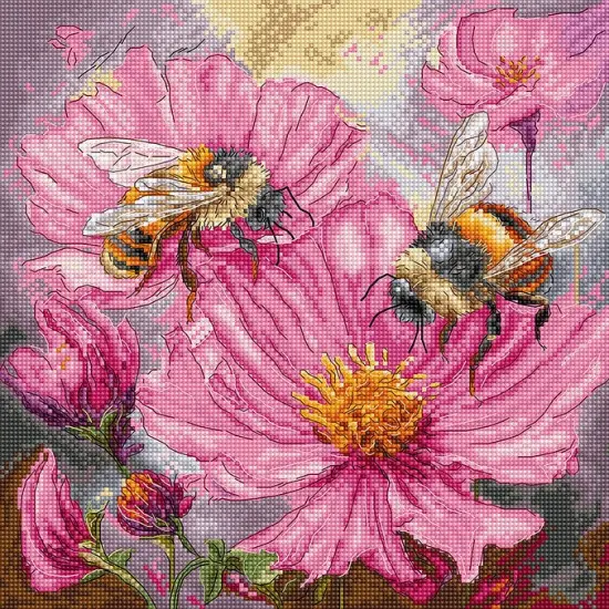 Honey Blooms L9933 Counted Cross Stitch Kit {1}
