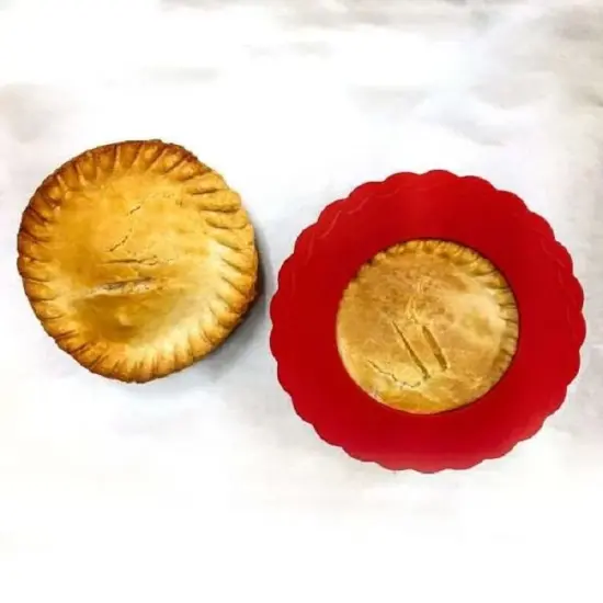 Norpro 6-inch Silicone Mini Pie Pan Shields, Set of 4, Keeps Pie Crust from Burning {5}