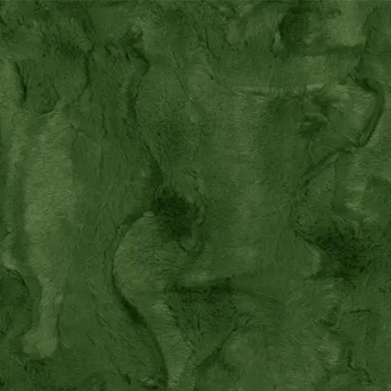 Luxe Cuddle Hide Evergreen Fabric per yard {1}