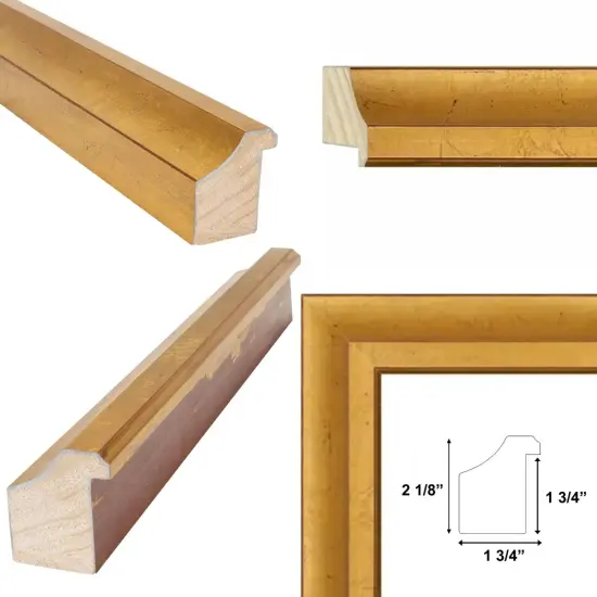 Italian Florentine Gold Leaf Shadow Box Picture Frame 18x18 frame {4}