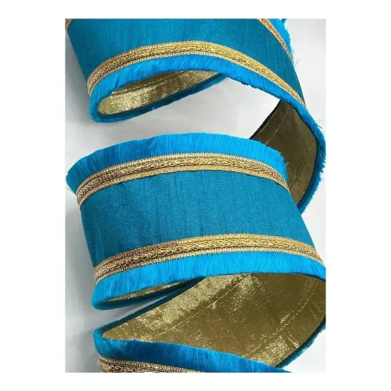 4" Festival Fringe Ribbon: Turquoise (10 Yards) {2}