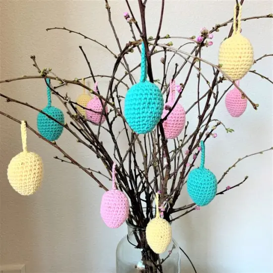 DIY Crochet Kit Happy Hoppy Easter Eggs PAK330 {1}