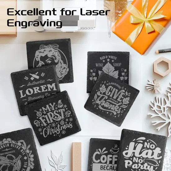 Slate Coasters Set 12 {5}