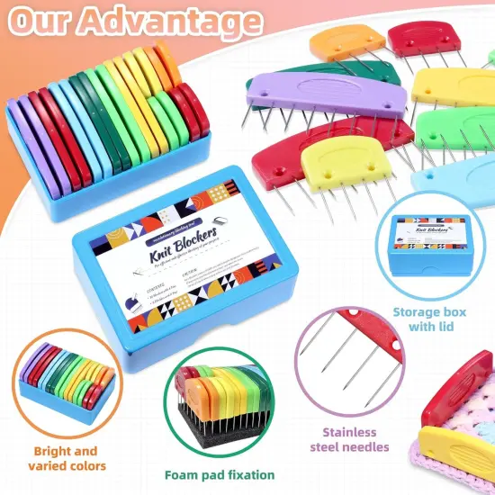 20 Pcs Knit Blocker Pins Combs {2}